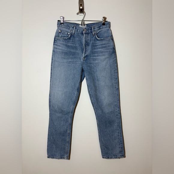 Agolde Women's Straight Leg Jeans - Light Blue - Picture 1 of 9